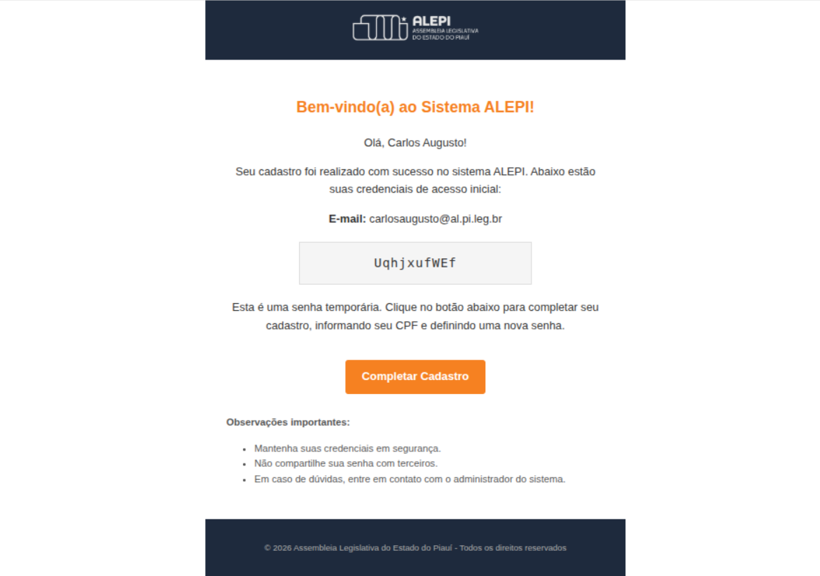 Modelo de E-mail Convite